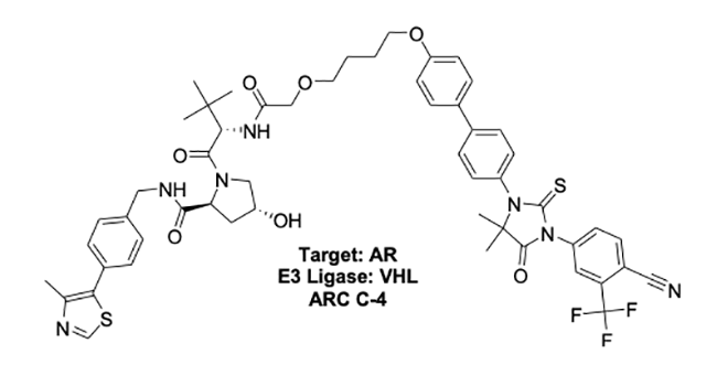 Target: AR - E3 Ligase: VHL - ARC C-4