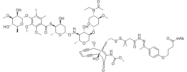N-Acetyl-g-calicheamicin 1,2-dimethylhydrazine ADC (ozogamycin)